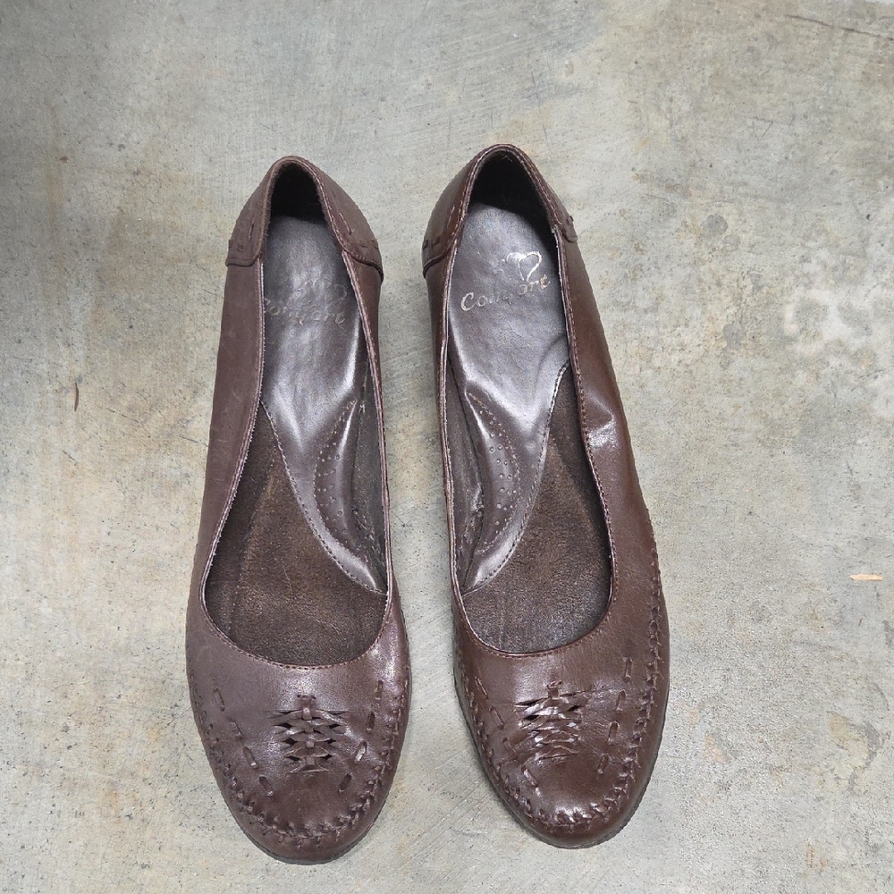 Brown Leather Heels